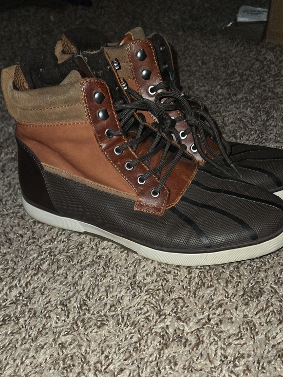 ALDO Jalyan Men’s Mixed Media Duck Boots - Cognac/Black main image 5